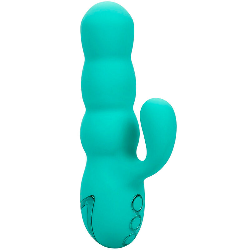 CALEXOTICS - VIBRATEUR DEL MAR DIVA RABBIR AQUA GREEN PAR CALIFORNIA DREAMING - Sensualia