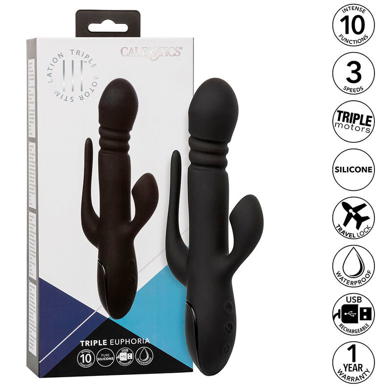 CALEXOTICS - VIBRATEUR TRIPLE EUPHORIA NOIR - Sensualia
