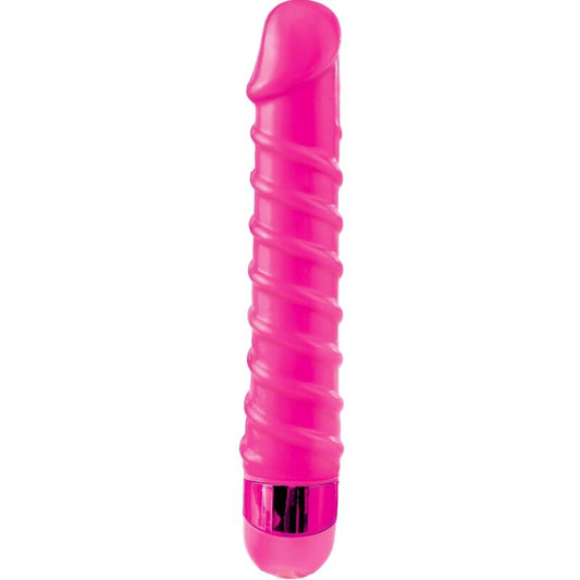 CLASSIX - MASSEUR VIBRANT CANDY TWIRL 16,5 CM ROSE - Sensualia