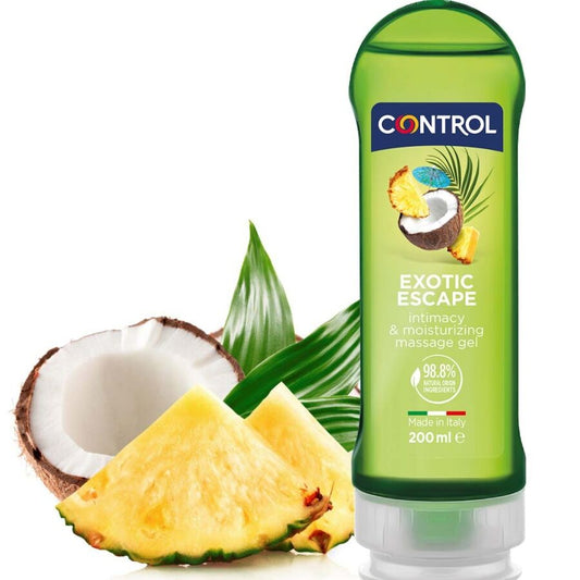 CONTROL - 2 EN 1 MASSAGE & PLAISIR EXOTIQUE 200 ML - Sensualia