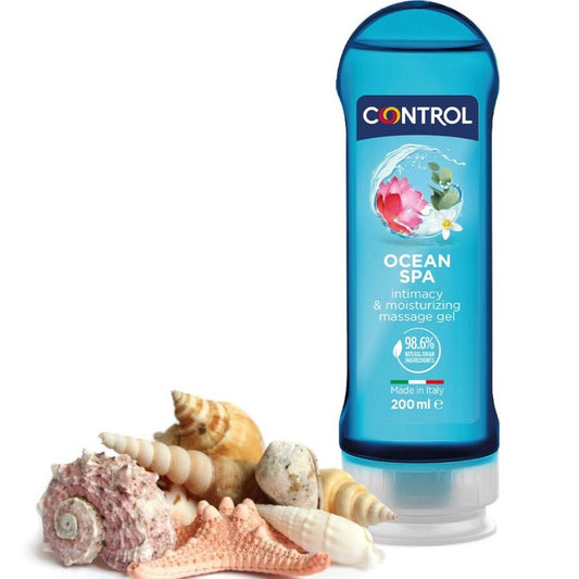 CONTROL - 2 EN 1 MASSAGE & PLAISIR MER MÉDITERRANÉE 200 ML - Sensualia