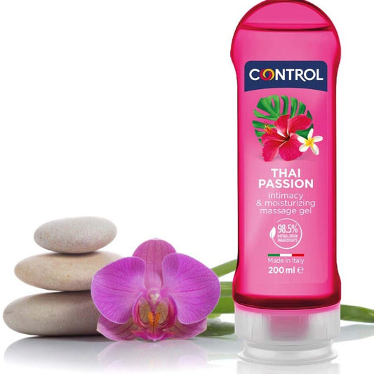 CONTROL - 2 EN 1 MASSAGE & PLAISIR THAI PASSION 200 ML - Sensualia