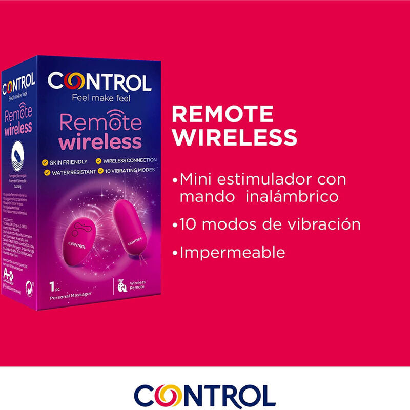 CONTROL - TÉLÉCOMMANDE SANS FIL DU MASSEUR PERSONNEL - Sensualia
