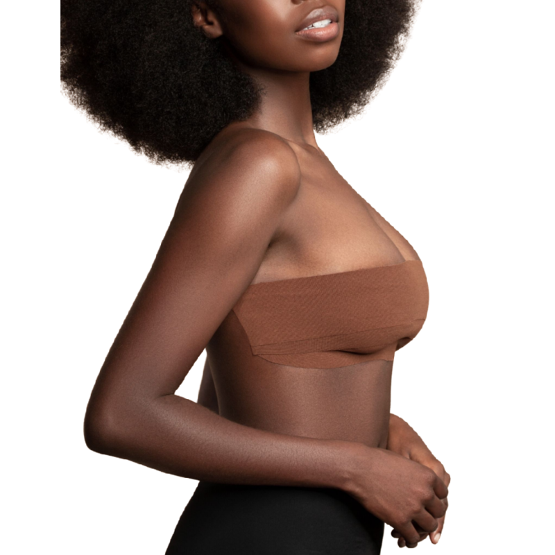 BYE-BRA - BODY TAPE 5 M X 6,5 CM + 3 PAIRES DE CACHE-MATIN MARRON - Sensualia