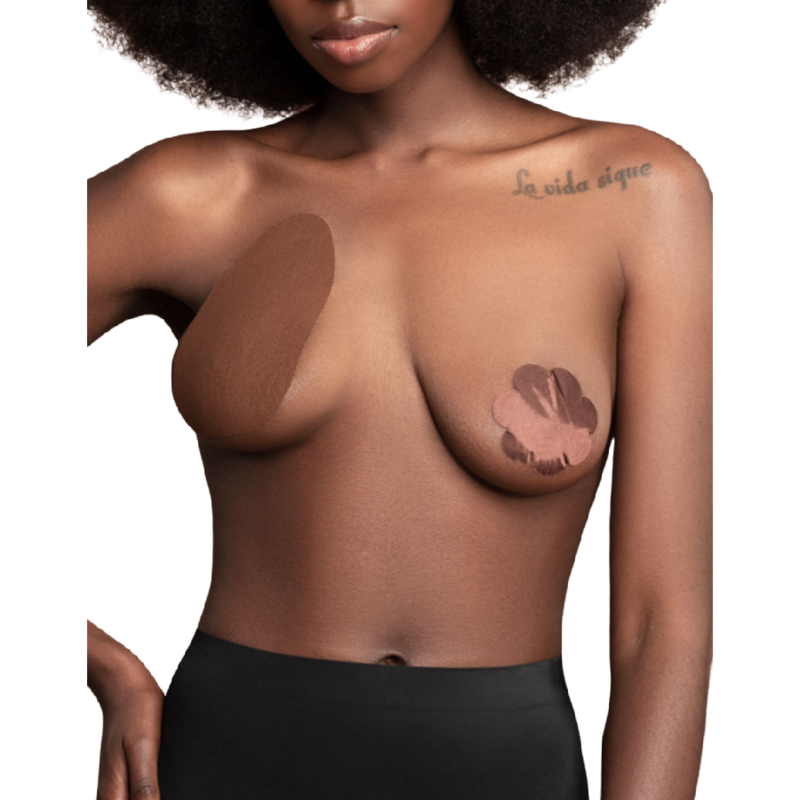 BYE-BRA - RENFORCEMENTSEINS + 3 PAIRES SATINÉES BEIGE BONNET A/C - Sensualia