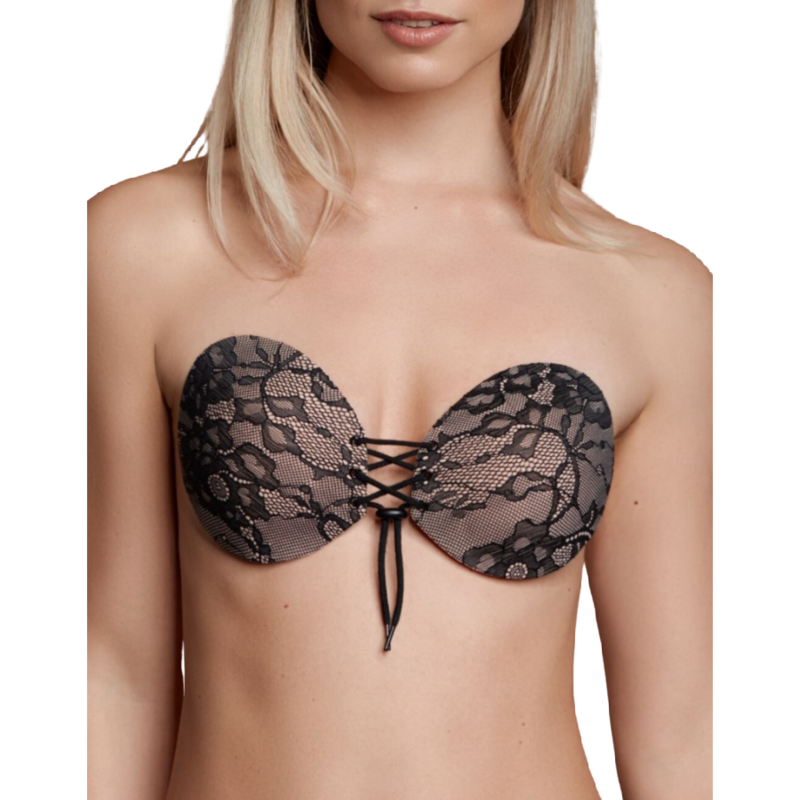 BYE-BRA - SOUTIEN-GORGE ADHÉSIF EMPLACEMENT & BRODERIE BONNET A - Sensualia