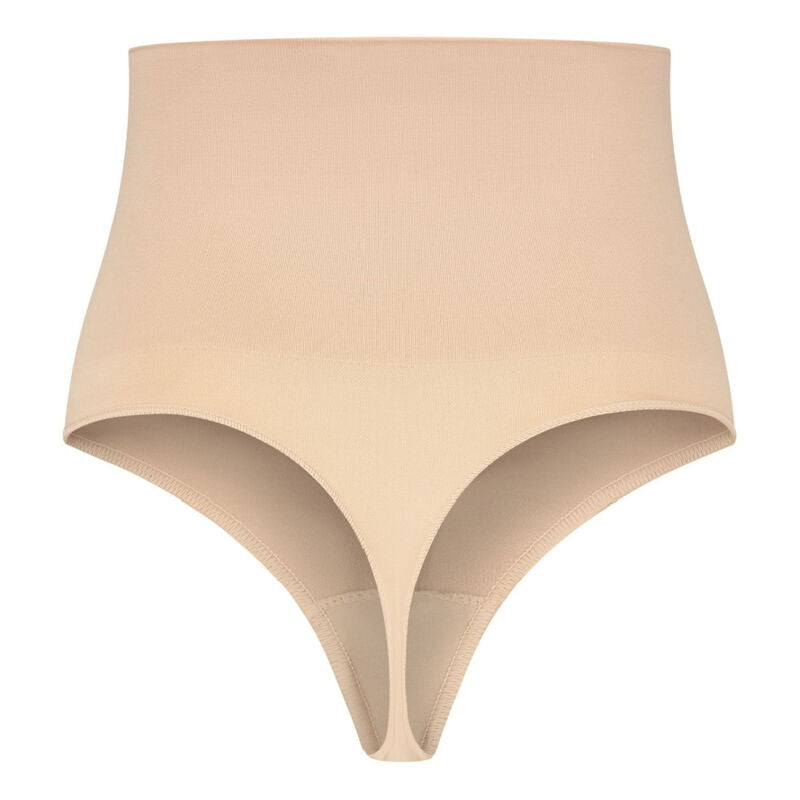 BYE-BRA - FAJA SIN COSTURAS ESTILO TANGA BEIGE TALLA M - Sensualia