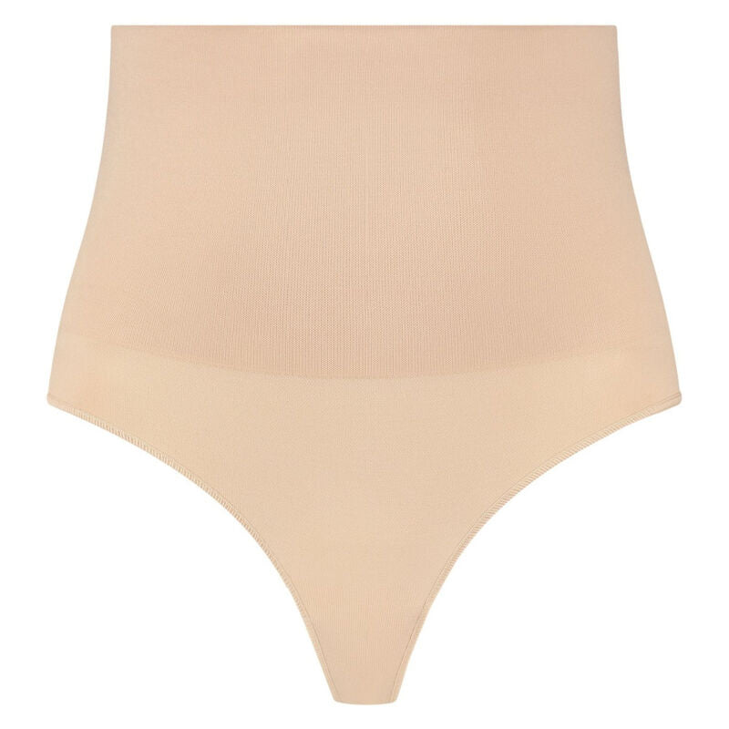 BYE-BRA - FAJA SIN COSTURAS ESTILO TANGA BEIGE TALLA M - Sensualia
