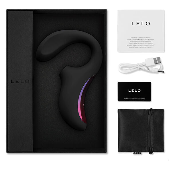 LELO - MASSEUR DE STIMULATION DOUBLE ASPIRATION ENIGMA NOIR - Sensualia