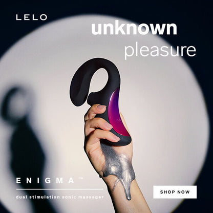 LELO - ENIGMA DOUBLE ASPIRATION STIMULATION MASSEUR  ROSE PROFONDE - Sensualia