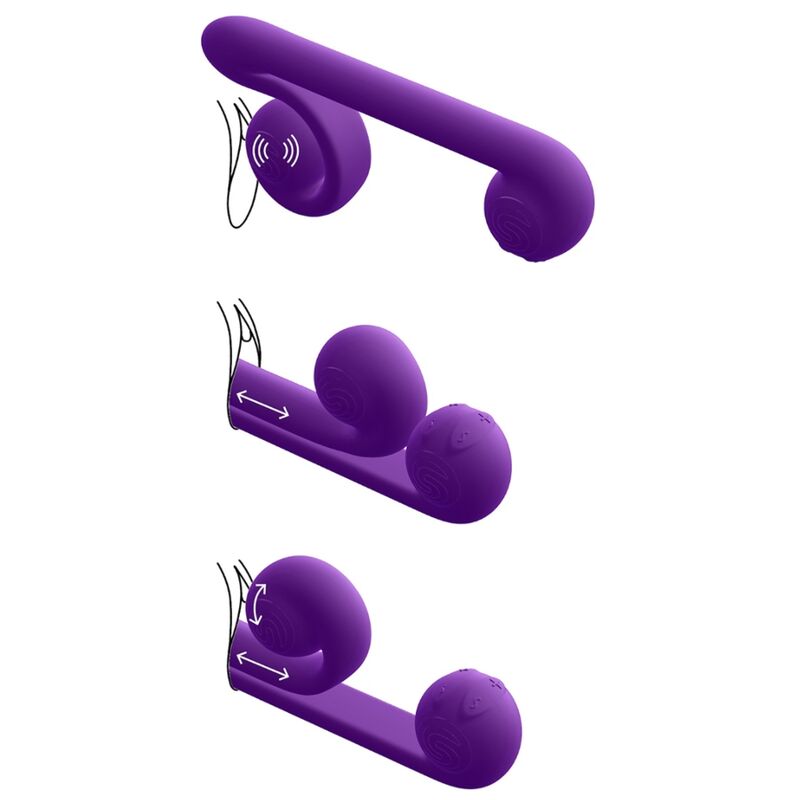 SNAIL VIBE - VIBRATEUR MULTIACTION PURPLE - Sensualia