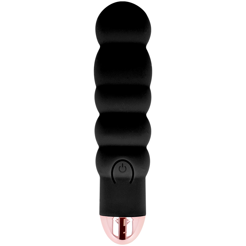 DOLCE VITA - VIBRATEUR RECHARGEABLE SIX NOIR 7 VITESSES - Sensualia