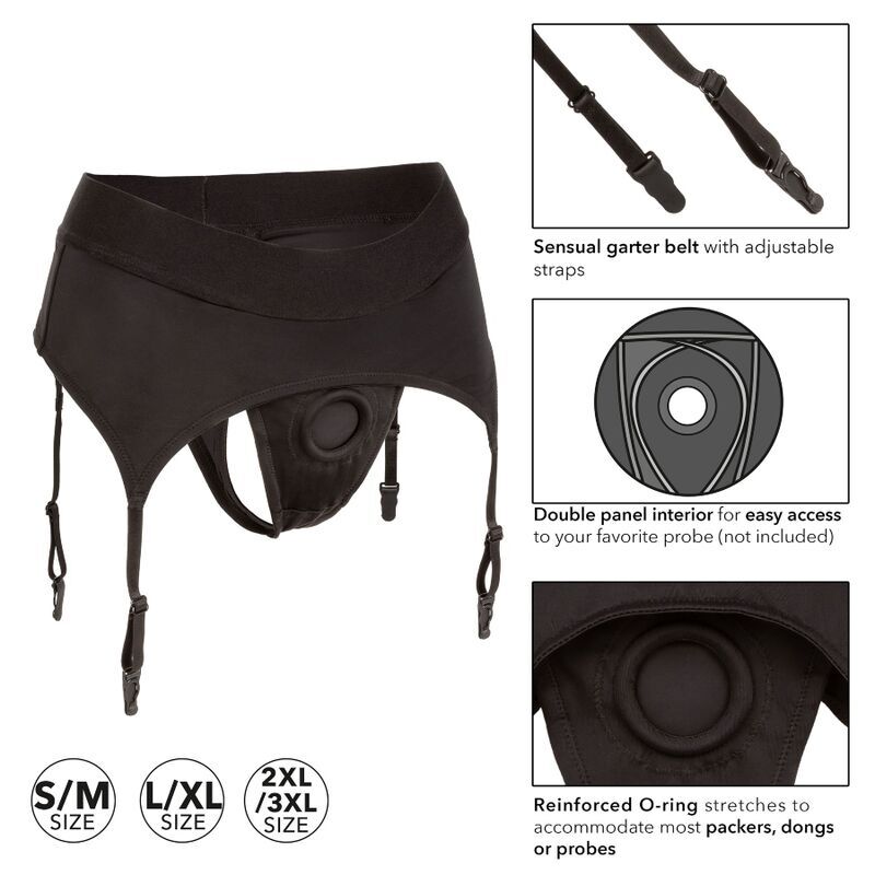 CALEXOTICS - BOUNDLESS STRING AVEC JARRETIÈRE L/XL - Sensualia