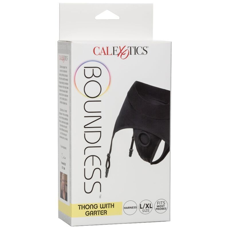 CALEXOTICS - BOUNDLESS STRING AVEC JARRETIÈRE S/M - Sensualia