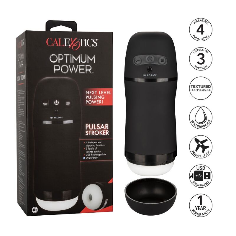 CALEXOTICS - FONCTIONS VIBRANTES ET DASPIRATION OPTIMUM POWER STROKER - Sensualia