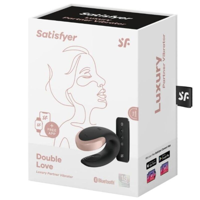 SATISFYER - VIBRATEUR DOUBLE LOVE LUXURY PARTNER NOIR - Sensualia
