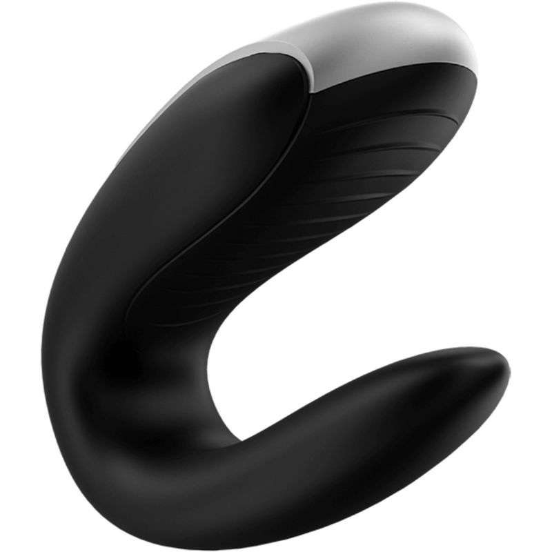 SATISFYER - VIBRATEUR PARTENAIRE DOUBLE FUN NOIR - Sensualia