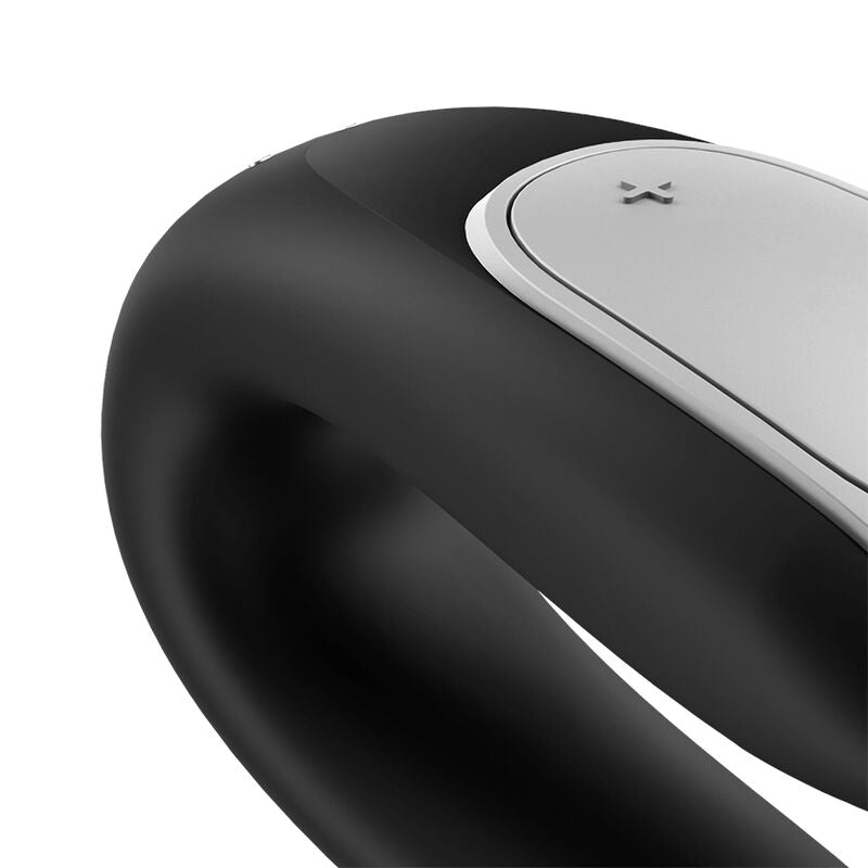 SATISFYER - VIBRATEUR PARTENAIRE DOUBLE FUN NOIR - Sensualia
