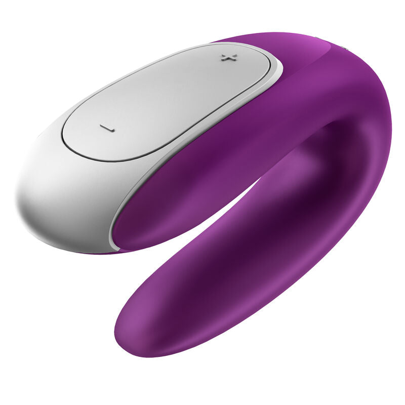 SATISFYER - VIBRATEUR PARTENAIRE DOUBLE FUN VIOLET - Sensualia