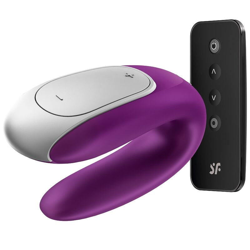 SATISFYER - VIBRATEUR PARTENAIRE DOUBLE FUN VIOLET - Sensualia