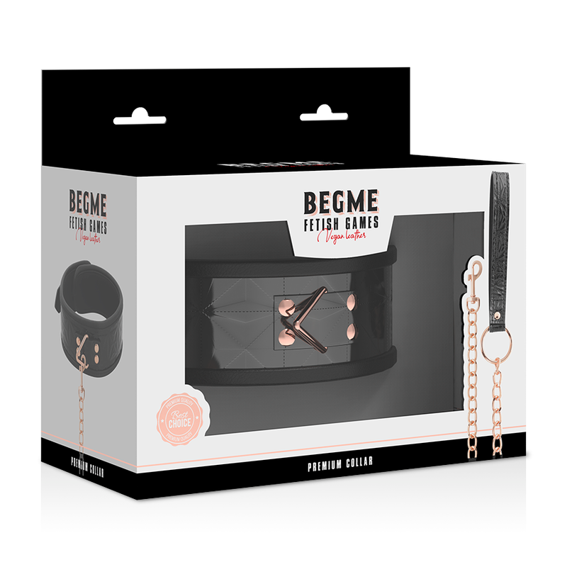BEGME - BLACK EDITION PREMIUM COLLIER EN CUIR VEGAN - Sensualia