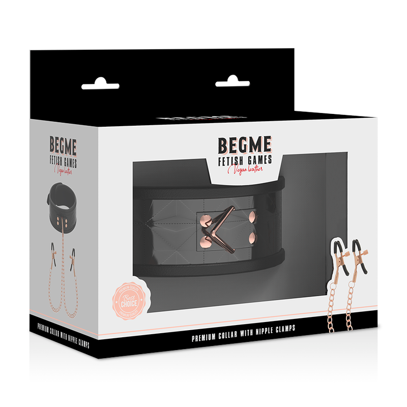 BEGME - BLACK EDITION COLLIER BEGME BLACK EDITION AVEC PINCES À MÉTONS - Sensualia