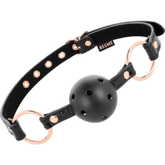 BEGME - BLACK EDITION BALL GAG CUIR VEGAN - Sensualia