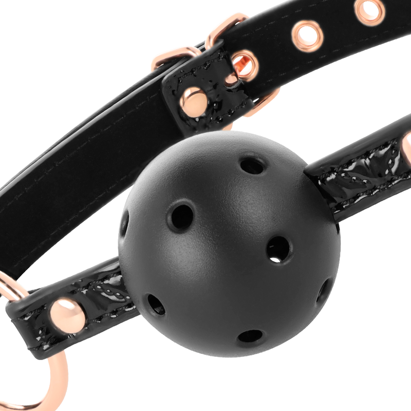 BEGME - BLACK EDITION BALL GAG CUIR VEGAN - Sensualia