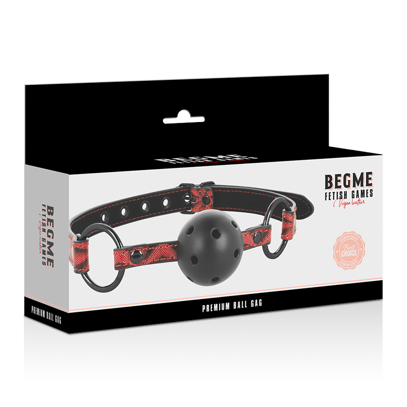 BEGME - MÂCHOIRE EN CUIR VÉGÉTALIEN ÉDITION ROUGE - Sensualia