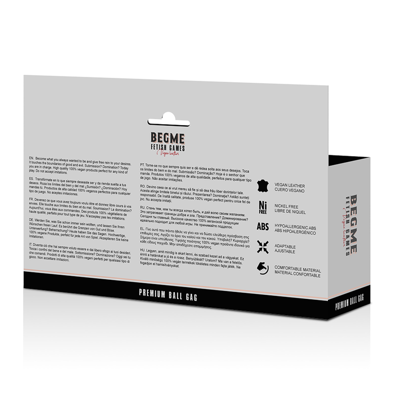 BEGME - MÂCHOIRE EN CUIR VÉGÉTALIEN ÉDITION ROUGE - Sensualia