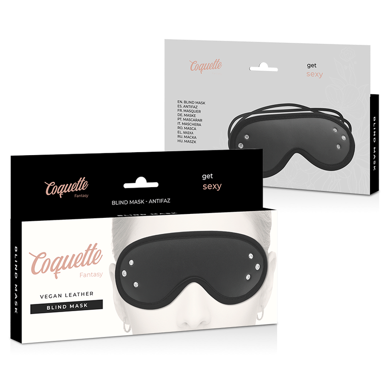 COQUETTE CHIC DESIRE - MASQUE FANTASY EN CUIR VÉGAN AVEC DOUBLURE EN NÉOPRÈNE - Sensualia
