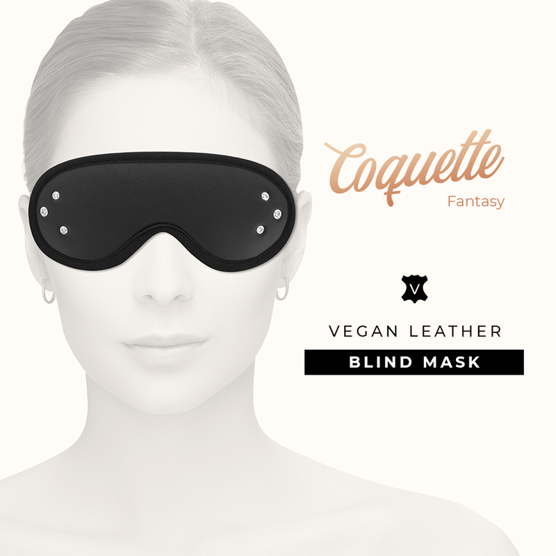 COQUETTE CHIC DESIRE - MASQUE FANTASY EN CUIR VÉGAN AVEC DOUBLURE EN NÉOPRÈNE - Sensualia
