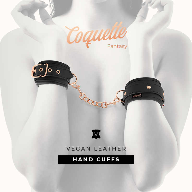 COQUETTE CHIC DESIRE - MENOTTES FANTASY EN CUIR VÉGAN AVEC DOUBLURE EN NOPRÈNE - Sensualia