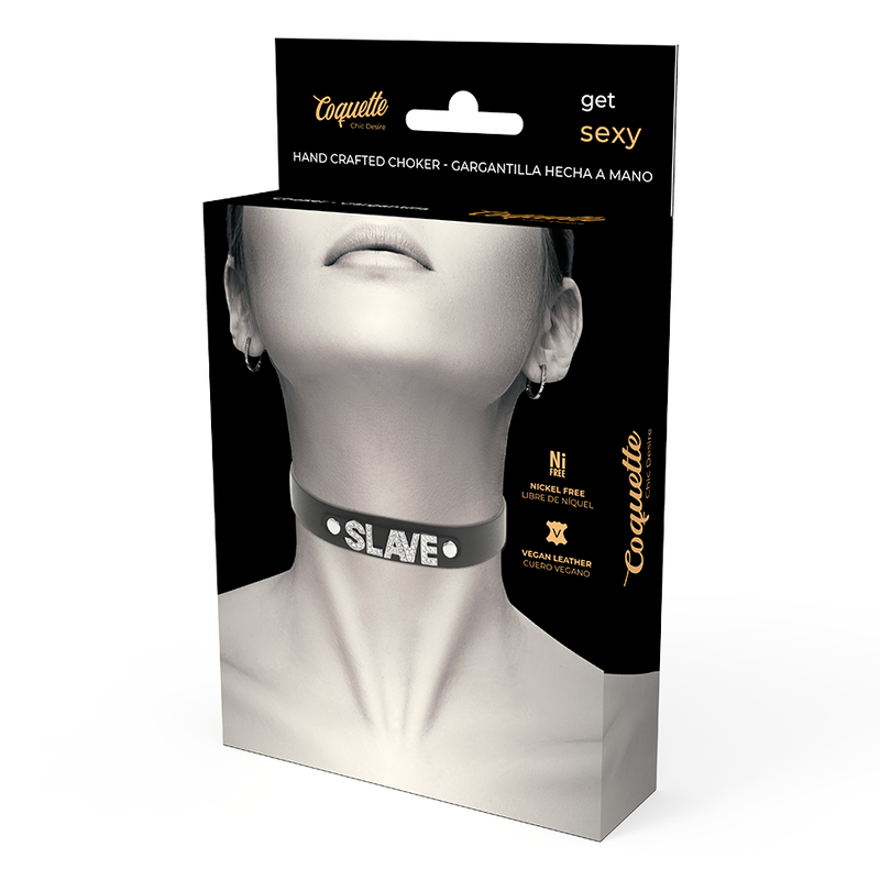 COQUETTE CHIC DESIRE - RAS DE COU EN CUIR VÉGAN ESCLAVE - Sensualia