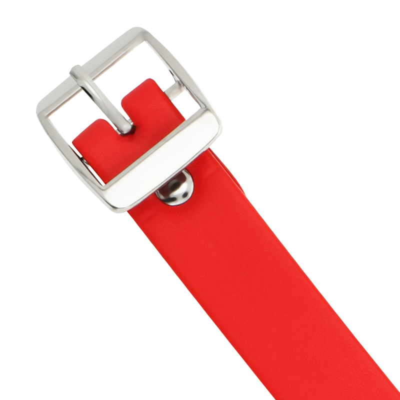 COQUETTE CHIC DESIRE - COLLIER CUIR VEGAN ROUGE FEMME ACCESSOIRE FÉTICHE - Sensualia