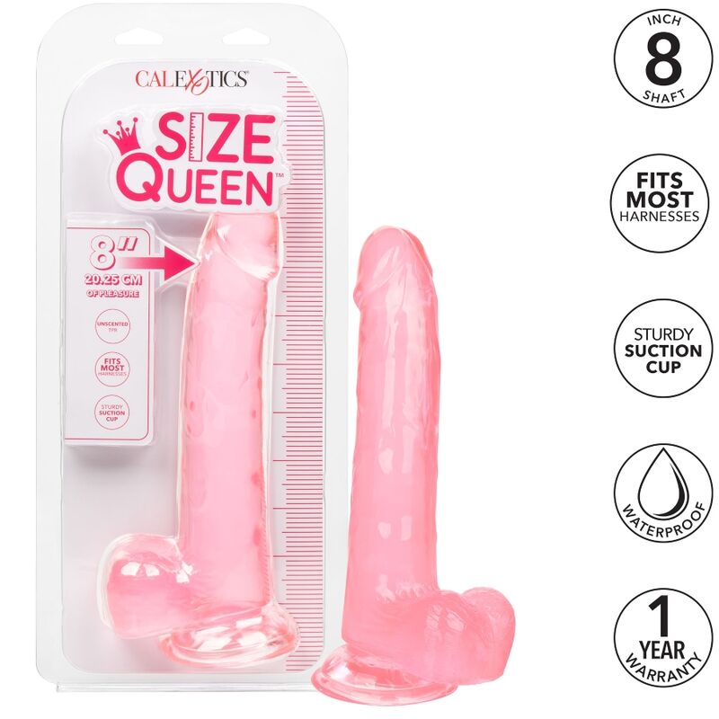 CALEXOTICS - GODE REINE TAILLE ROSE 20.3 CM - Sensualia