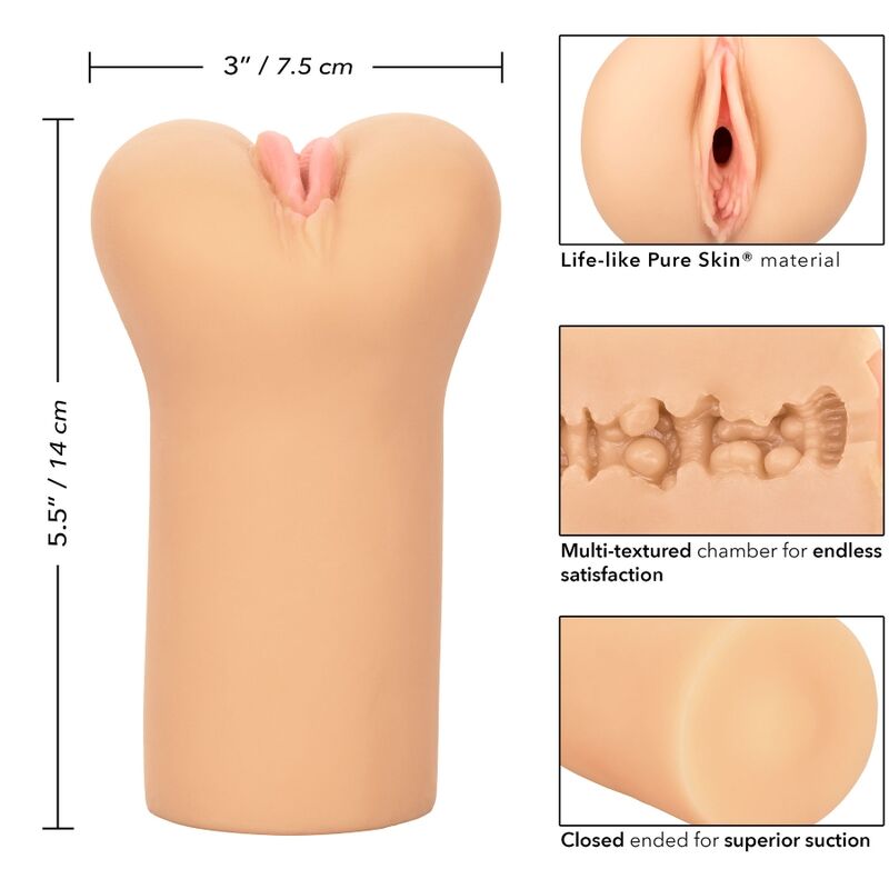 CALEXOTICS - BOUNDLESS VULVA STROKER - PEAU CLAIRE - Sensualia