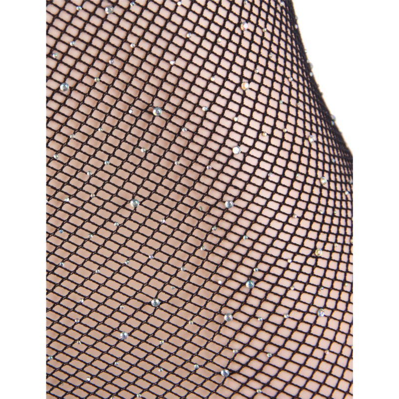 QUEEN LINGERIE - ROBE CORPS EN FILET AVEC DIAMANTS S/L - Sensualia