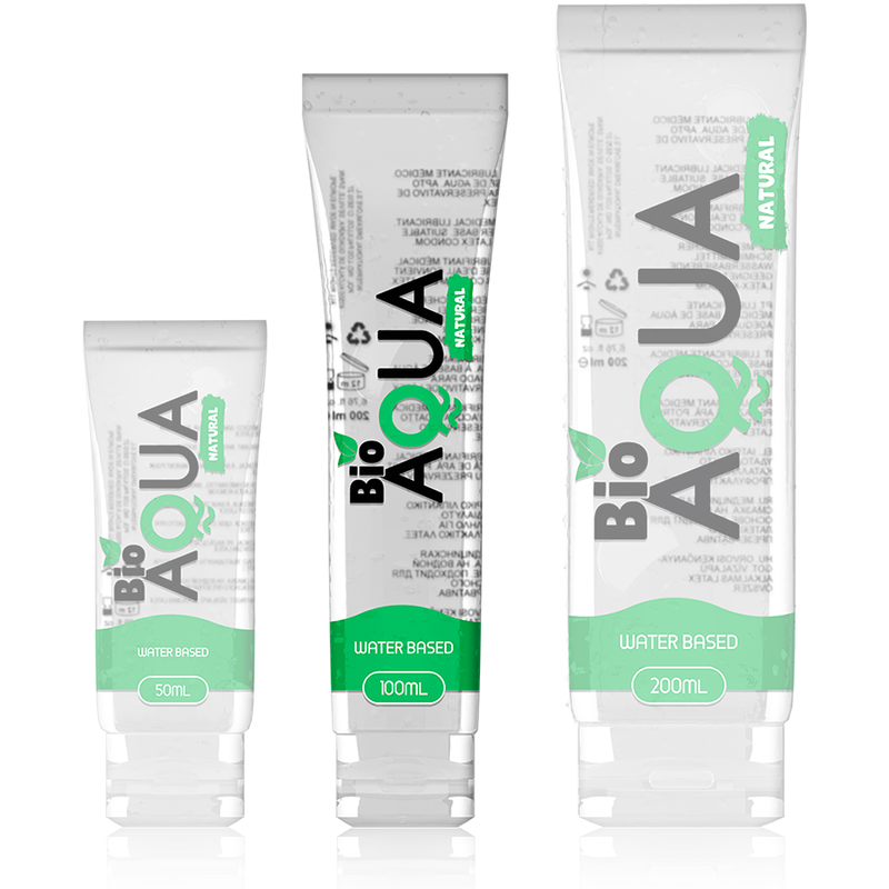 BIOAQUA - LUBRIFIANT INGRÉDIENTS NATURELS À BASE D''EAU 100 ML - Sensualia