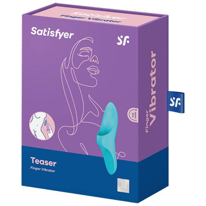 SATISFYER - VIBRATEUR  DOIGTS TEASER LUMIÈRE BLEUE - Sensualia