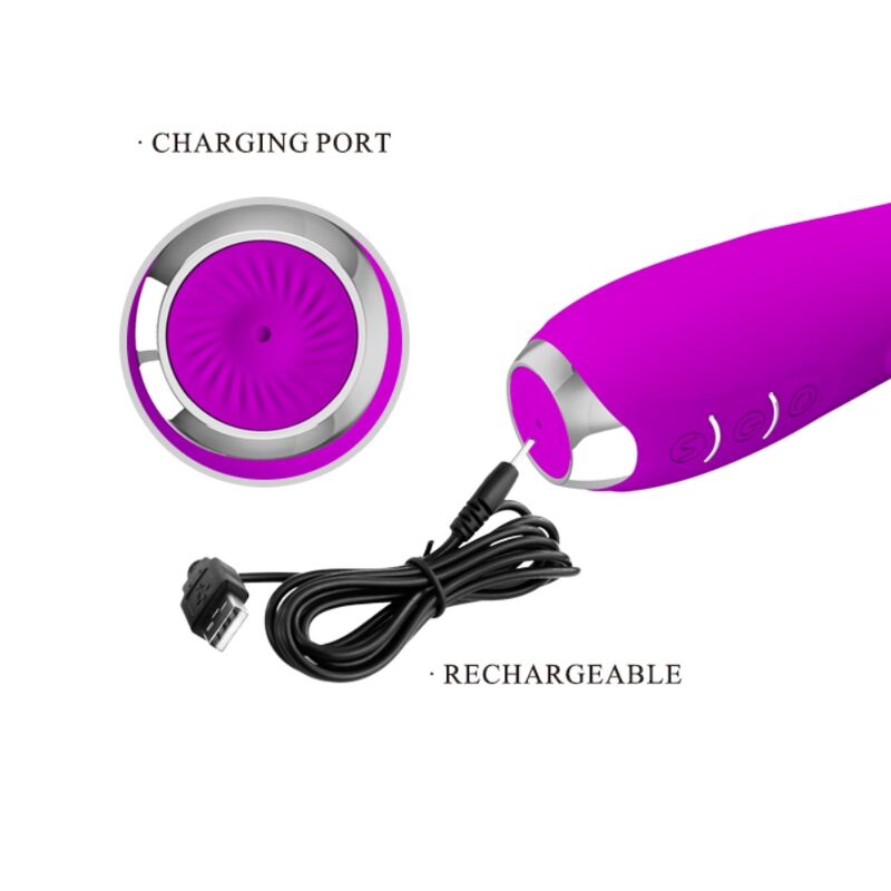 PRETTY LOVE - VIBRATEUR MOLLY AVEC ROTATION RECHARGEABLE - Sensualia
