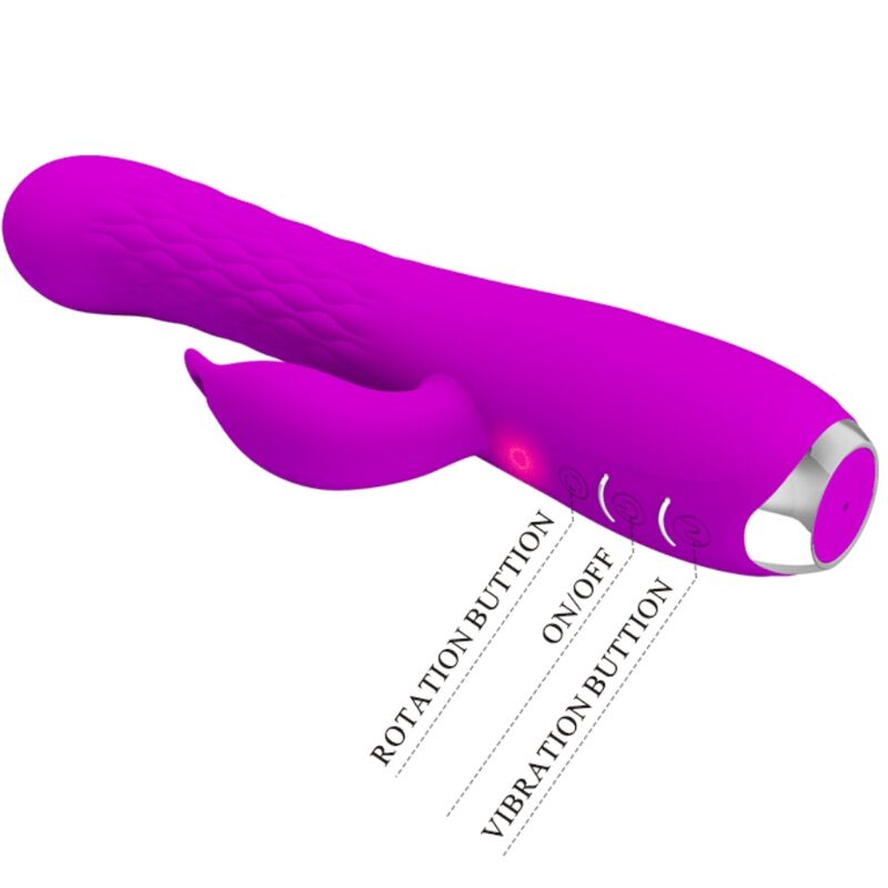 PRETTY LOVE - VIBRATEUR MOLLY AVEC ROTATION RECHARGEABLE - Sensualia