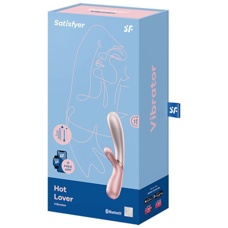 SATISFYER - VIBRATEUR HOT LOVER ROSE & BEIGE - Sensualia