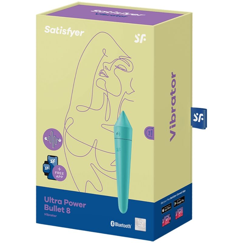 SATISFYER - ULTRA POWER BULLET 8 TURQUOISE - Sensualia