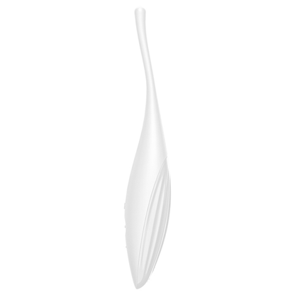 SATISFYER - VIBRATEUR  POINTE DE CLIT TWIRLING JOY BLANC - Sensualia