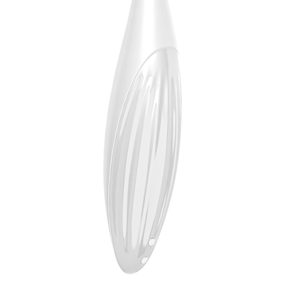 SATISFYER - VIBRATEUR  POINTE DE CLIT TWIRLING JOY BLANC - Sensualia
