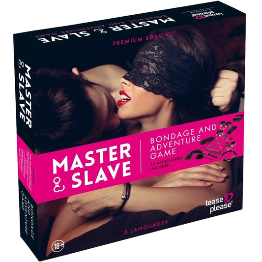 TEASE & PLEASE - SET 13 ACCESSOIRES DE BONDAGE MAGENTA - Sensualia