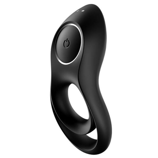 SATISFYER - VIBRATEUR  ANNEAU DUO LÉGENDAIRE NOIR - Sensualia
