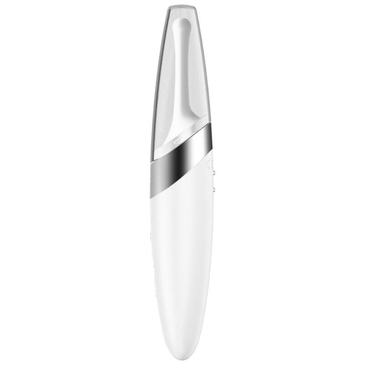 SATISFYER - VIBRATEUR  POINTE DE CLIT TWIRLING DELIGHT BLANC - Sensualia