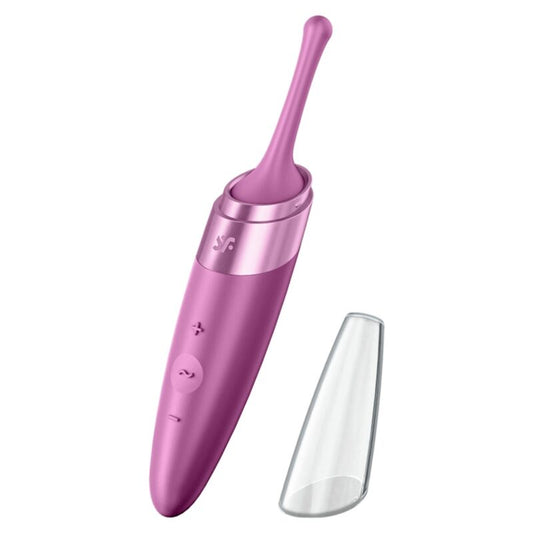 SATISFYER - VIBRATEUR  POINTE DE CLIT TWIRLING DELIGHT VIOLET - Sensualia